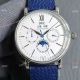 Swiss Copy IWC Portofino Perpetual Calendar Cal.82650 Watches Blue Leather Strap (3)_th.jpg
